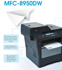 Brother MFC-8950DW z WiFi monochromatyczne urządzenie wielofunkcyjne 8