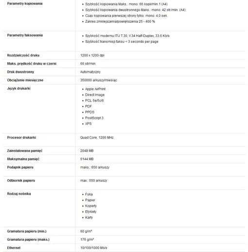 Lexmark MX722adhe MFP 4w1 monochromatyczne urządzenie wielofunkcyjne - obrazek 7