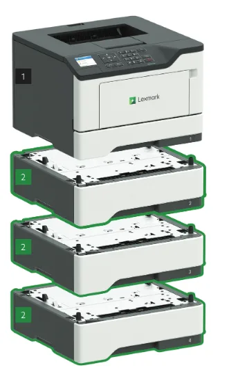 Lexmark MS521dn  monochromatyczna drukarka laserowa - obrazek 7