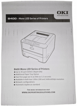 Oki B430dn monochromatyczna drukarka laserowa 9