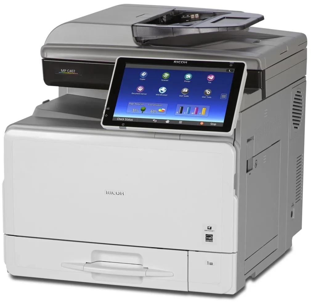 Ricoh MP C407SP kolorowa wielofunkcyjna drukarka laserowa / kolorowe laserowe urządzenie wielofunkcyjne 7 Ricoh MP C407SP kolorowa wielofunkcyjna drukarka laserowa / kolorowe laserowe urządzenie wielofunkcyjne - obrazek 7